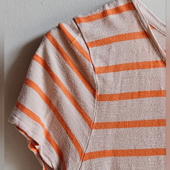 Loft Striped Short-Sleeve Tee in Women's S - Picture 3 of 10
